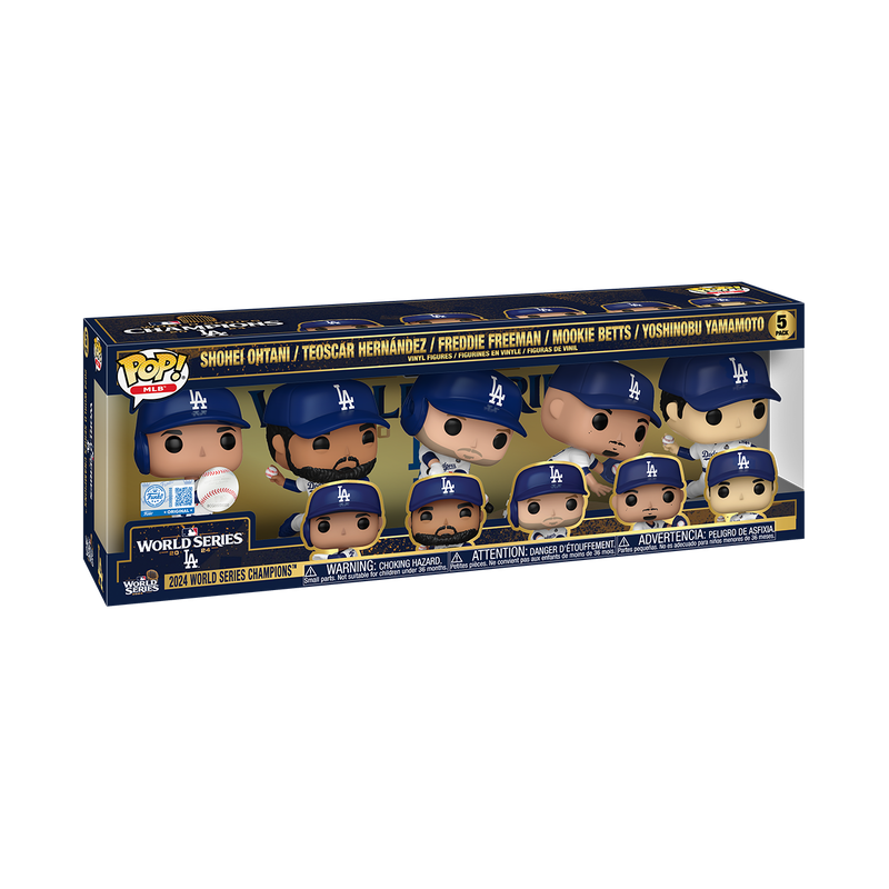 Pop! Los Angeles Dodgers 2024 MLB World Series Champions 5-Pack, , hi-res view 2